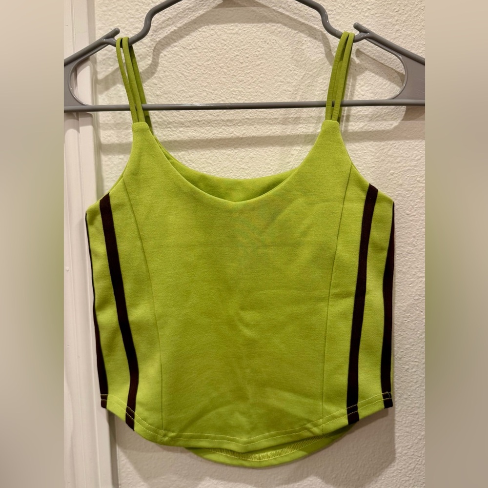 Lime Green Strappy Top